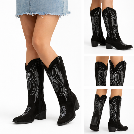 Botas western bordadas de moda
